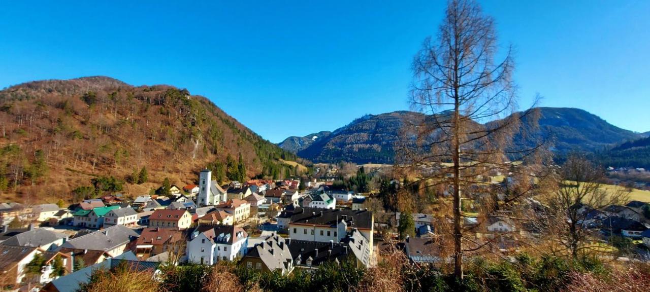 Ferienwohnung Bergspass Gaming Bagian luar foto